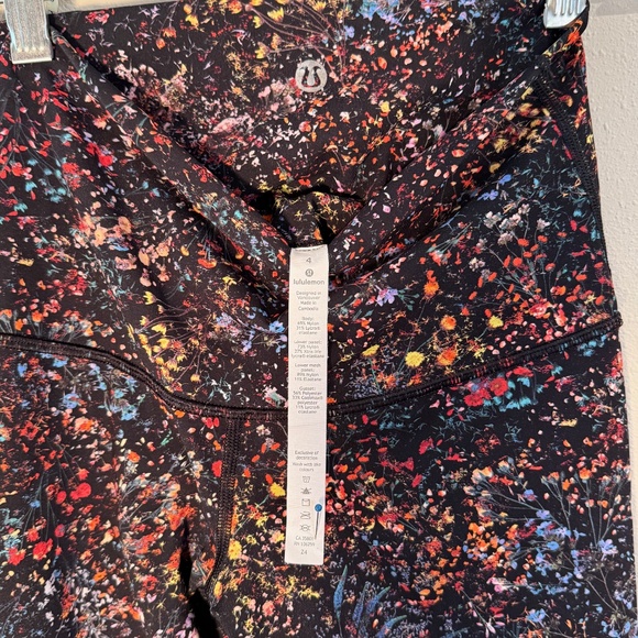 Lululemon Wunder Under Hi-Rise Legging Size 4 Flowerescent Multi 32" Long - Picture 12 of 14